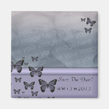 Las mariposas púrpuras ahorran la fecha iman