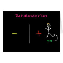 Las matemáticas de la tarjeta del amor (varón)
