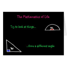 "Las matemáticas tarjeta de la vida"