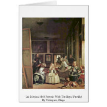 Las Meninas (autorretrato con la familia real) Tarjetas