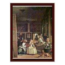Las Meninas (autorretrato con la familia real) Postal