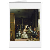 Las Meninas o la familia de Philip IV, c.1656 Tarjeton