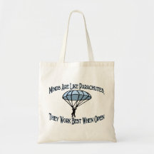 Las mentes son como los paracaídas bolsa