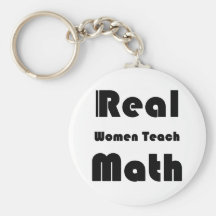 Las mujeres reales enseñan a matemáticas llaveros personalizados