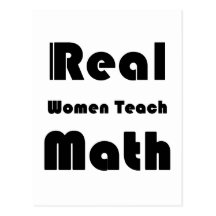 Las mujeres reales enseñan a matemáticas postal