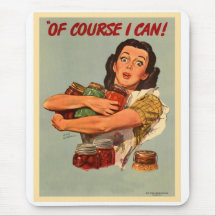 ¡Las mujeres retras WW2 del vintage por supuesto p Tapete De Raton