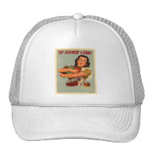 ¡Las mujeres retras WW2 del vintage por supuesto p Gorra
