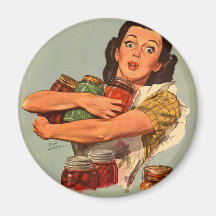 ¡Las mujeres retras WW2 del vintage por supuesto p Iman De Nevera