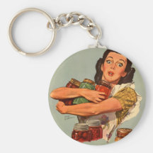 ¡Las mujeres retras WW2 del vintage por supuesto p Llavero Personalizado