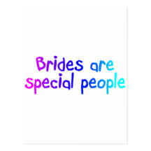 Las novias son especiales tarjeta postal