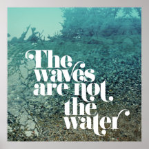 Las ondas no son el agua impresiones