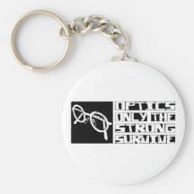 Las óptica sobreviven llavero personalizado