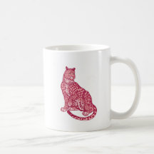 Las panteras rosadas taza de café