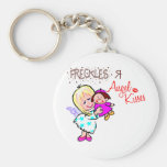 Las pecas son besos del ángel llaveros personalizados