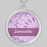 Las plumas de la lila personalizaron el collar collares