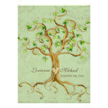 Las raíces del árbol del remolino Antiqued el boda Comunicado