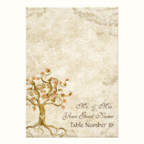 Las raíces del árbol del remolino Antiqued número  invitaciones