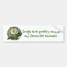 Las ranas son bonitas mucho mi animal preferido. B Pegatina De Parachoque