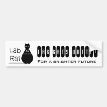 ¡Las ratas del laboratorio unen! Pegatina De Parachoque
