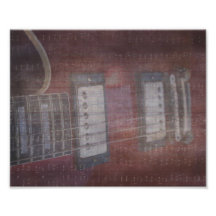 Las recogidas de la guitarra grunged música se des impresiones fotograficas