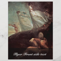 Las señoras de Hastings de Juan Heinrich Füssli ( Flyer A Todo Color