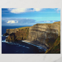 Las señoras ven, los acantilados de Moher, condado Tarjetas Informativas