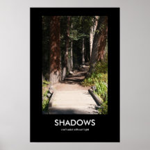 Las sombras no pueden existir sin luz poster