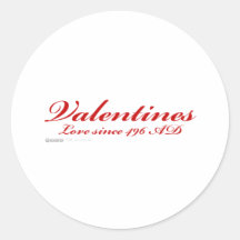 Las tarjetas del día de San Valentín aman desde 49 Pegatina Redonda