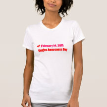 Las tarjetas del día de San Valentín antis escogen Camisetas