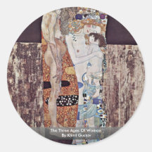 Las tres edades de la mujer de Klimt Gustavo Pegatinas