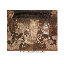 Las tres novias de Toorop enero Postal