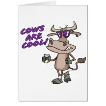las vacas son dibujo animado animal divertido fres tarjeton