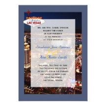 Las Vegas fabuloso que casa la invitación