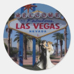 Las Vegas que casa al pegatina de la novia y del n