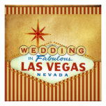 Las Vegas que casa la plantilla de la invitación