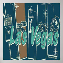 Las Vegas retro Impresiones