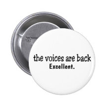 Las voces están detrás pin