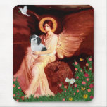 Lasa Apso 2 - ángel asentado Alfombrilla De Ratón