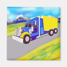 Lastkraftwagen Kühlschrankmagnet