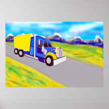 Lastkraftwagen Poster