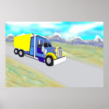Lastkraftwagen Posterdrucke