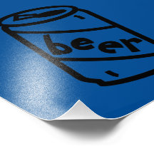 Lata de cerveza del dibujo animado - cualquiera co impresiones fotográficas