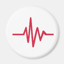 Latido del corazón del pulso de la frecuencia imanes de nevera