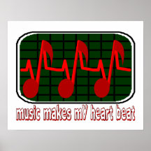 Latido del corazón musical impresiones