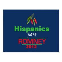 Latinos de Romney Tarjeta Postal