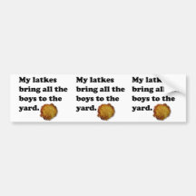 Latkes Etiqueta De Parachoque