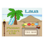 Laua/invitaciones del fiesta de Tiki Comunicado Personalizado