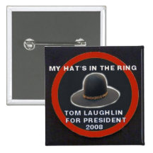 Laughlin para presidente Button Pins