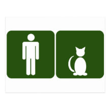 Lavabo del gato tarjeta postal