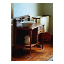 Lavabo y toalla comunicado